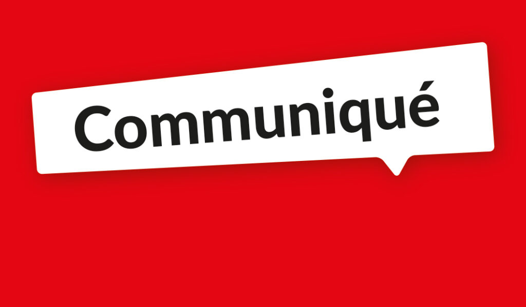 COMMUNIQUÉ